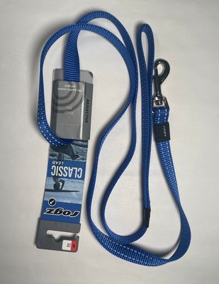 Rogz Classic Utility Snake Medium Dog Lead, BLUE