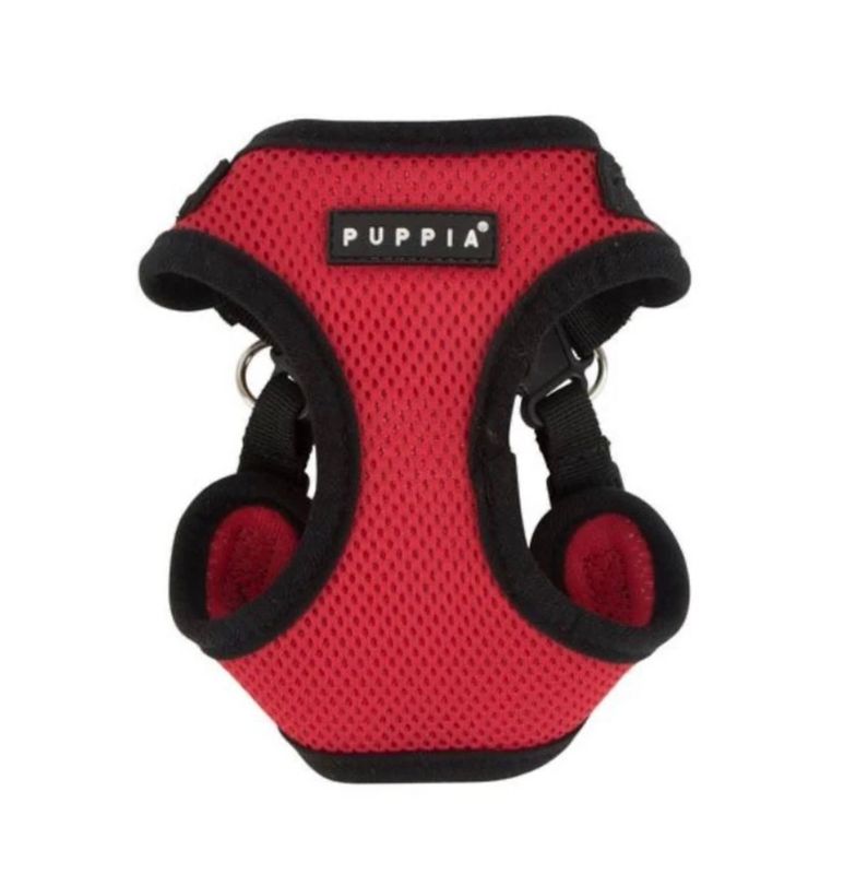 Puppia Soft HarnessC® Pro, Red, Small.