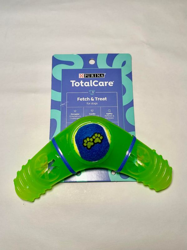Purina TotalCare Fetch and Treat Green/blue ball paddle