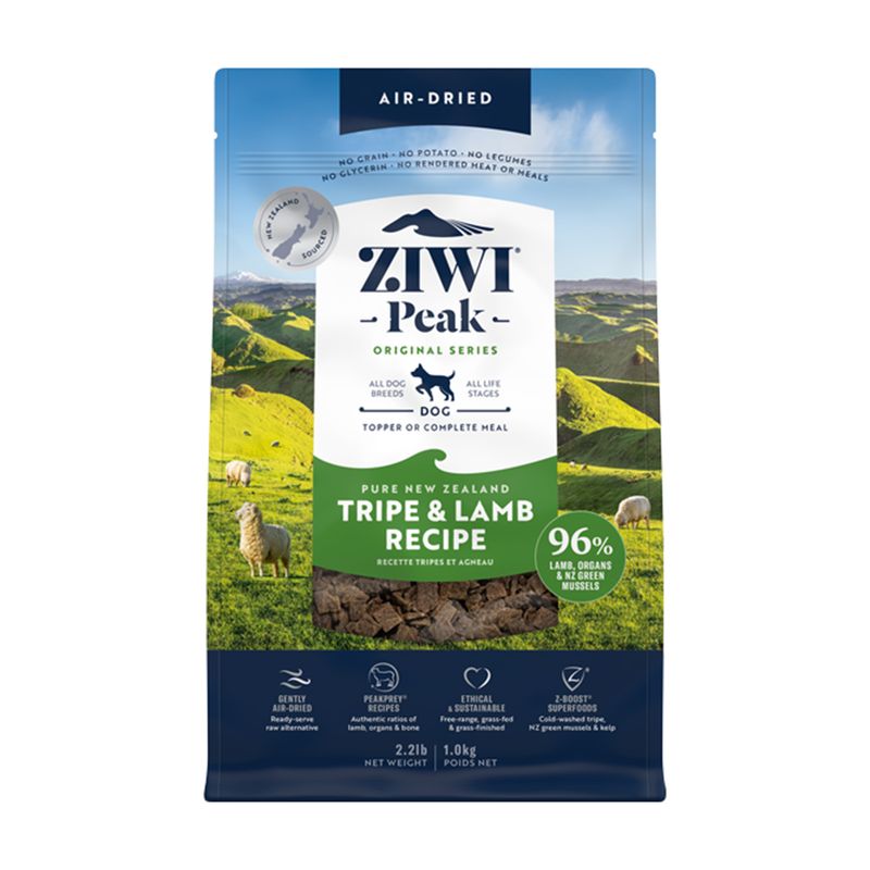 Ziwi Peak Air Dried Trip and Lamb Recipe - 1kg