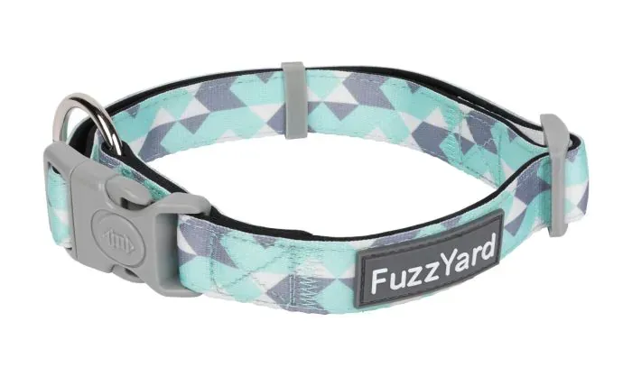 FuzzYard Mint Fizz - Dog Collar. LARGE