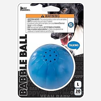 Pet Qwerks LARGE Blinky Babble Ball Flashes &amp; Sounds Toy for Dogs