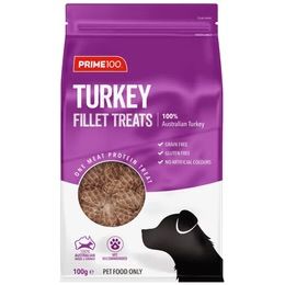 Prime100 Turkey Fillets Dog Treats 100gr