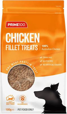 PRIME100 Single Protein Treats - Chicken Fillets 100g