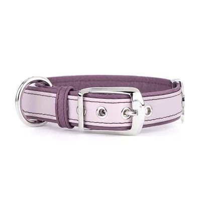 My Family Leather Firenze Dog Collar Pink M