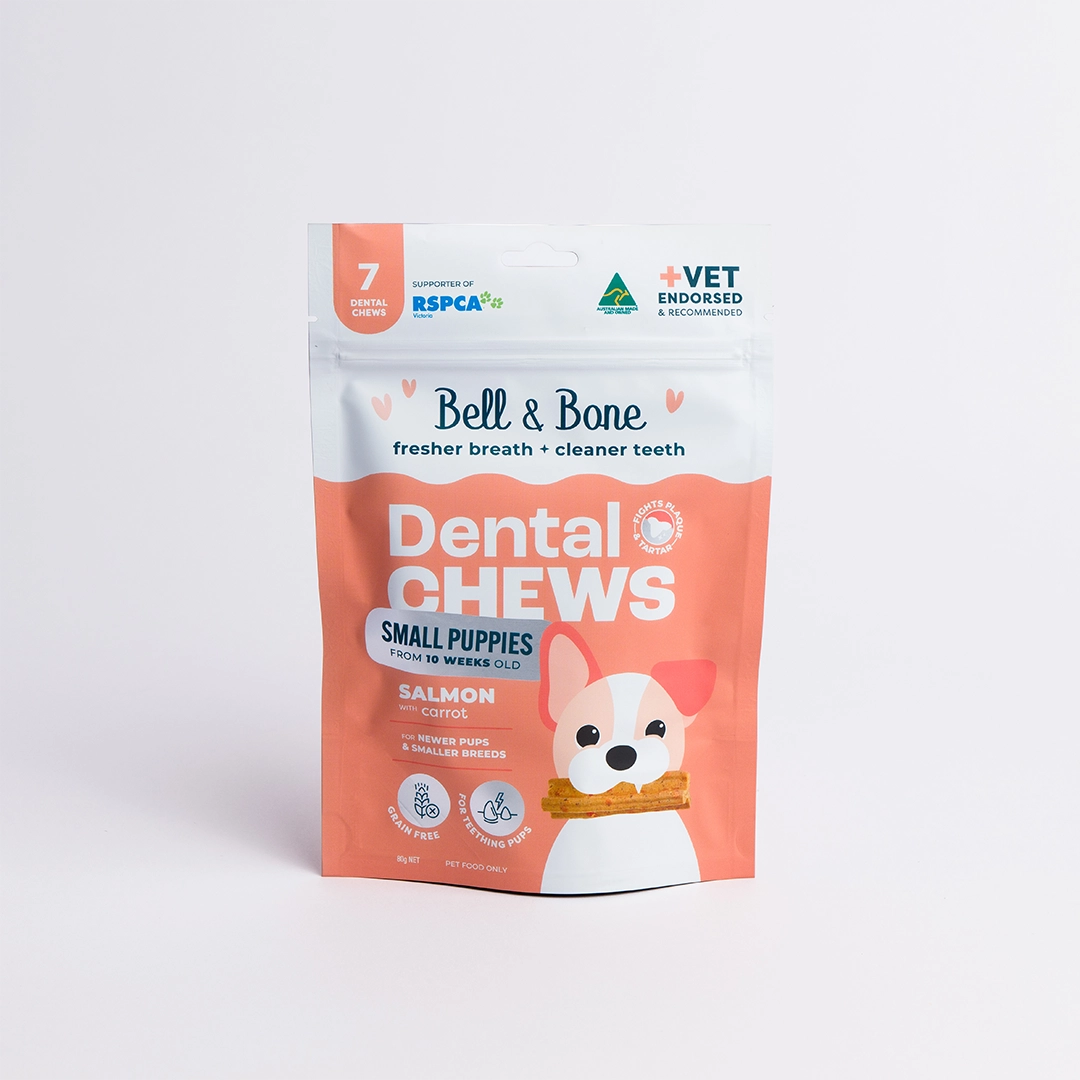 Bell &amp; Bone Small Puppy Dental Chews - Salmon