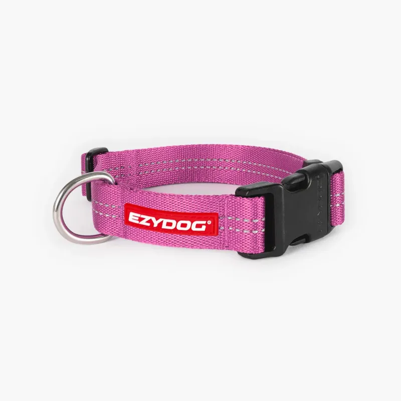 EzyDog  - Essential Adjustable Collar Pink Medium