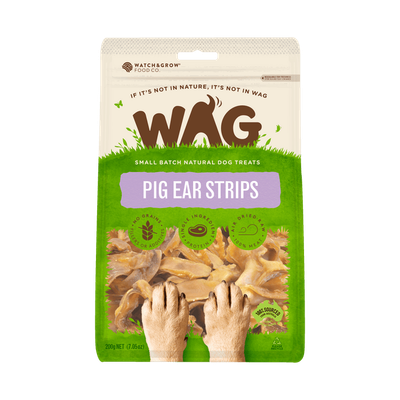 GetWag Pig Ear Strips (200g Bag)