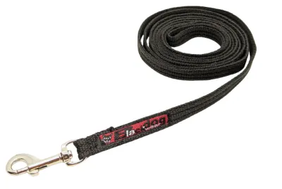 BlackDog Smart Lead - with Stainless Steel Snap Hook. BLACK Regular