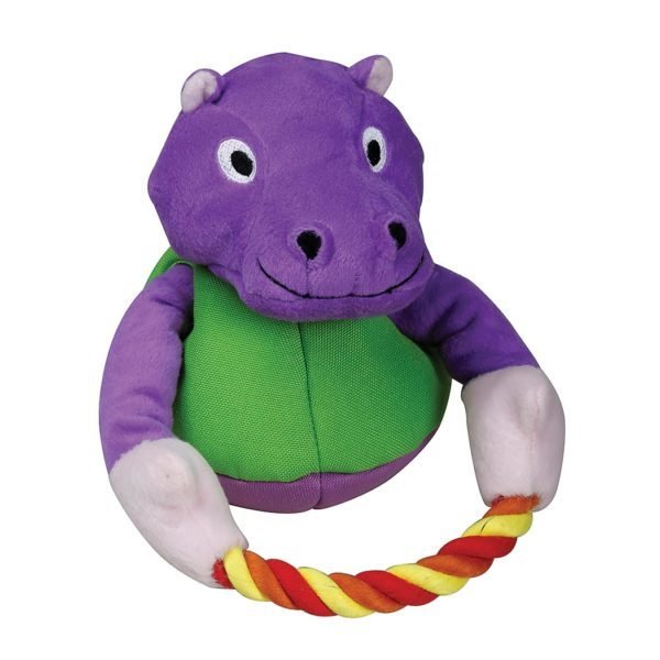 TenderTuffs SPL Purple Hippo with Rope