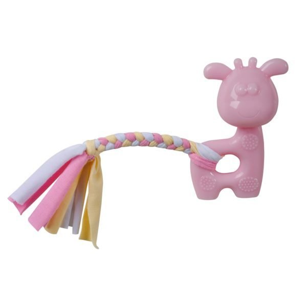 Puppy’s 1st – Pink Giraffe with Rope