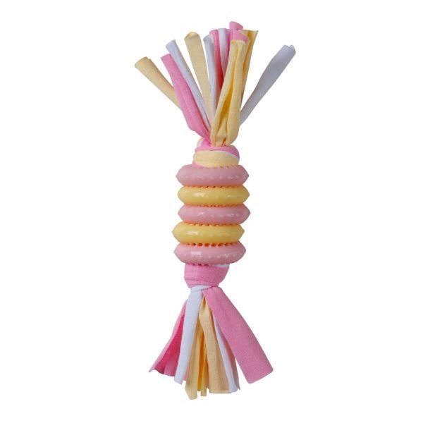 Puppy’s 1st – Pink Rings with Tassles