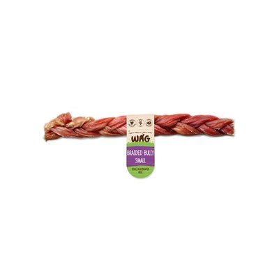 GetWag Braided Bully Stick, Small.