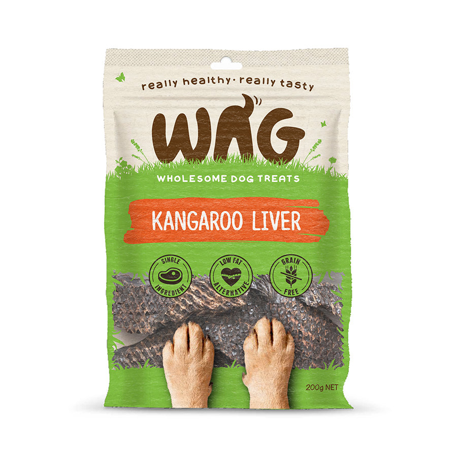 GetWag Kangaroo Liver. (200g Bag)