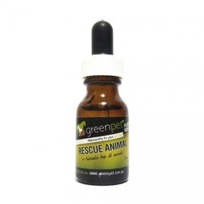 Greenpet Flower Essences Rescue Animal 15ml Herbal and Homeopathic preparation