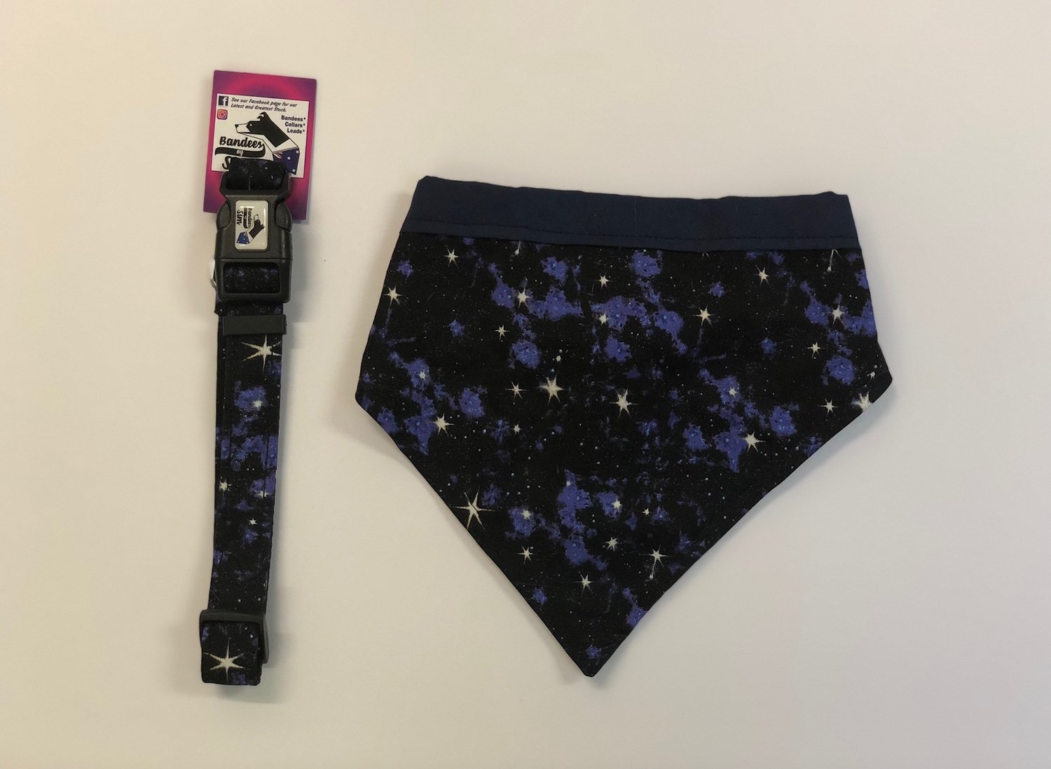 Galaxy Bandana, Collar and Lead Set - All Sizes