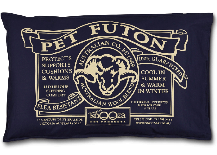 Snooza Organic Pet Futon - Navy - SM - MINI