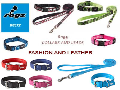 Rogz Fashion and Leather Collars and Leads
