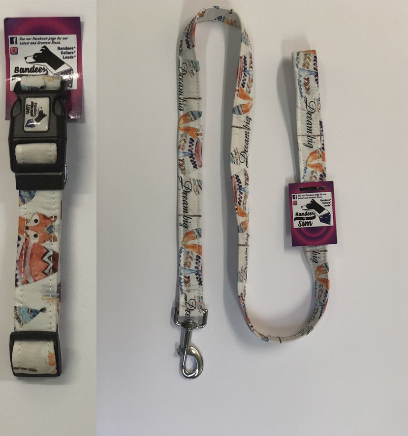 Little Fox Collar and Lead Set _Medium