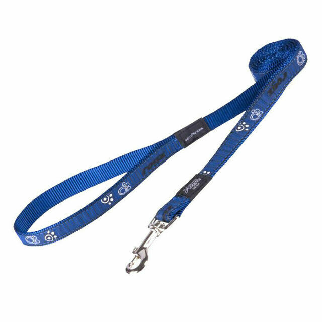 Rogz Fancy Dress Lead - Navy Paw SM