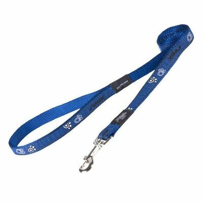 Rogz Fancy Dress Lead - Navy Paw SM