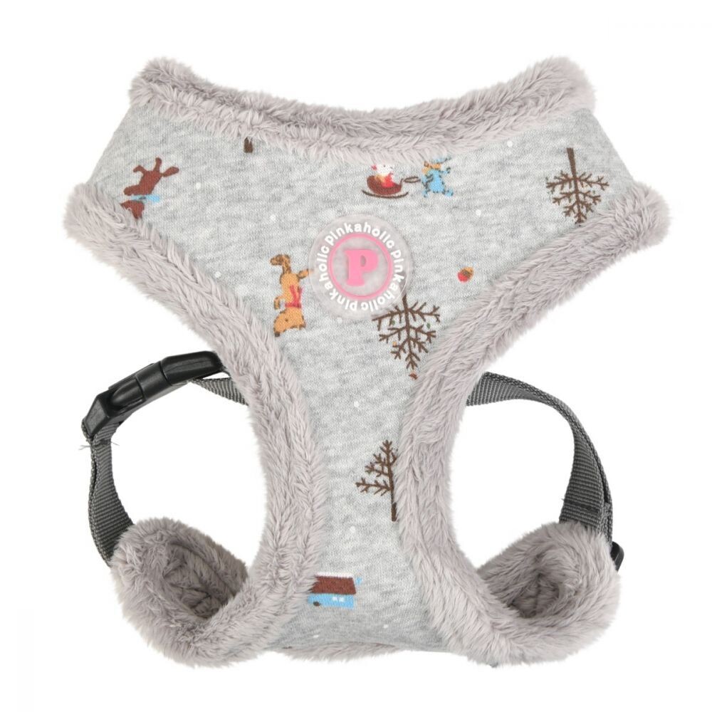 Pinkaholic Eira Harness by Puppia. Melange Grey. Large
