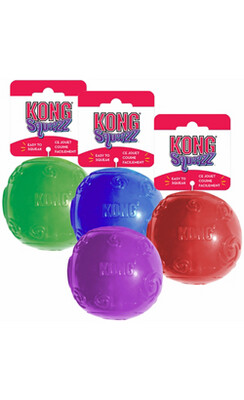 KONG Squeezz Ball - Large, Blue