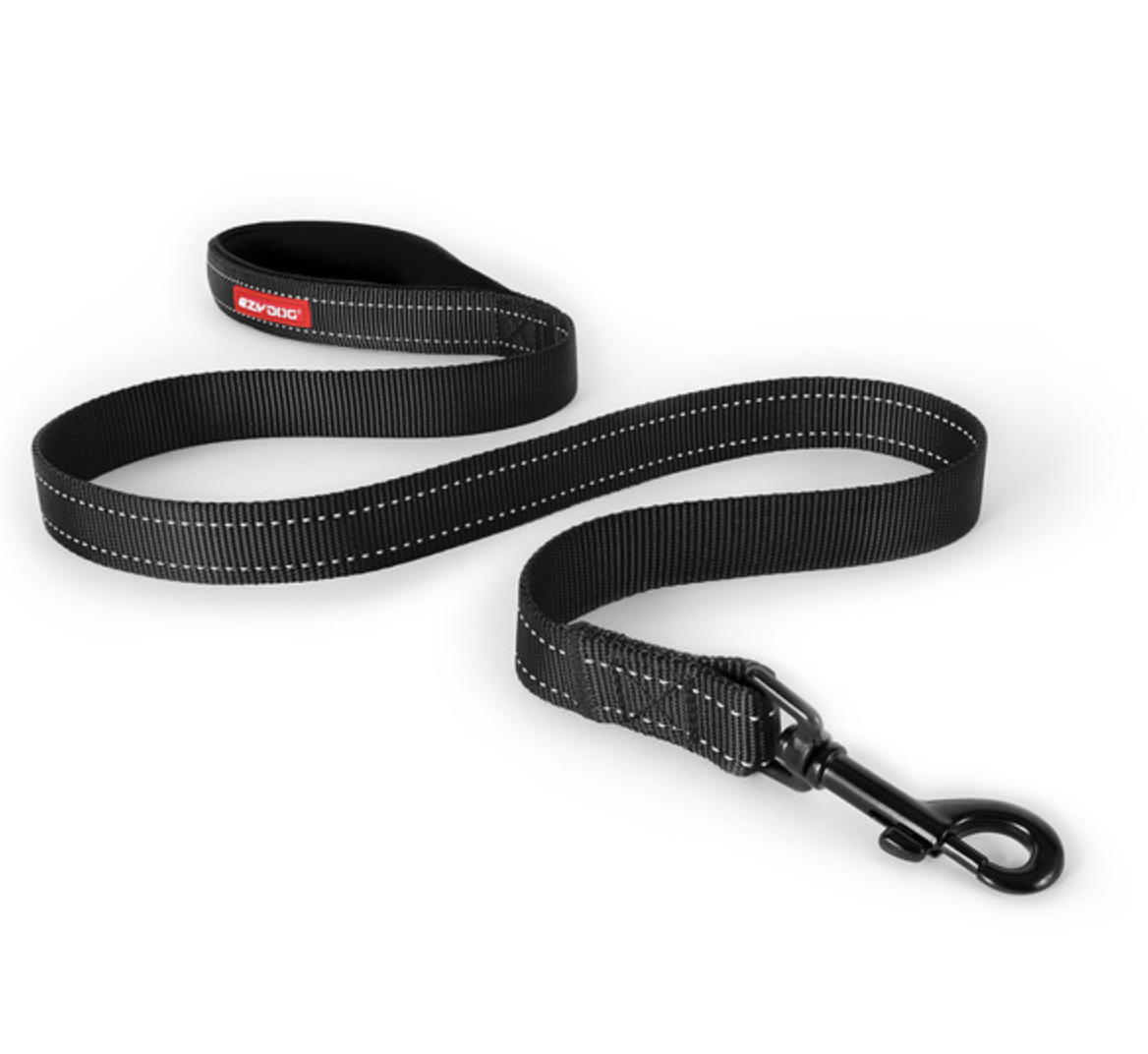 EzyDog Lead - Essential Leash, Black 48" inch 120cm