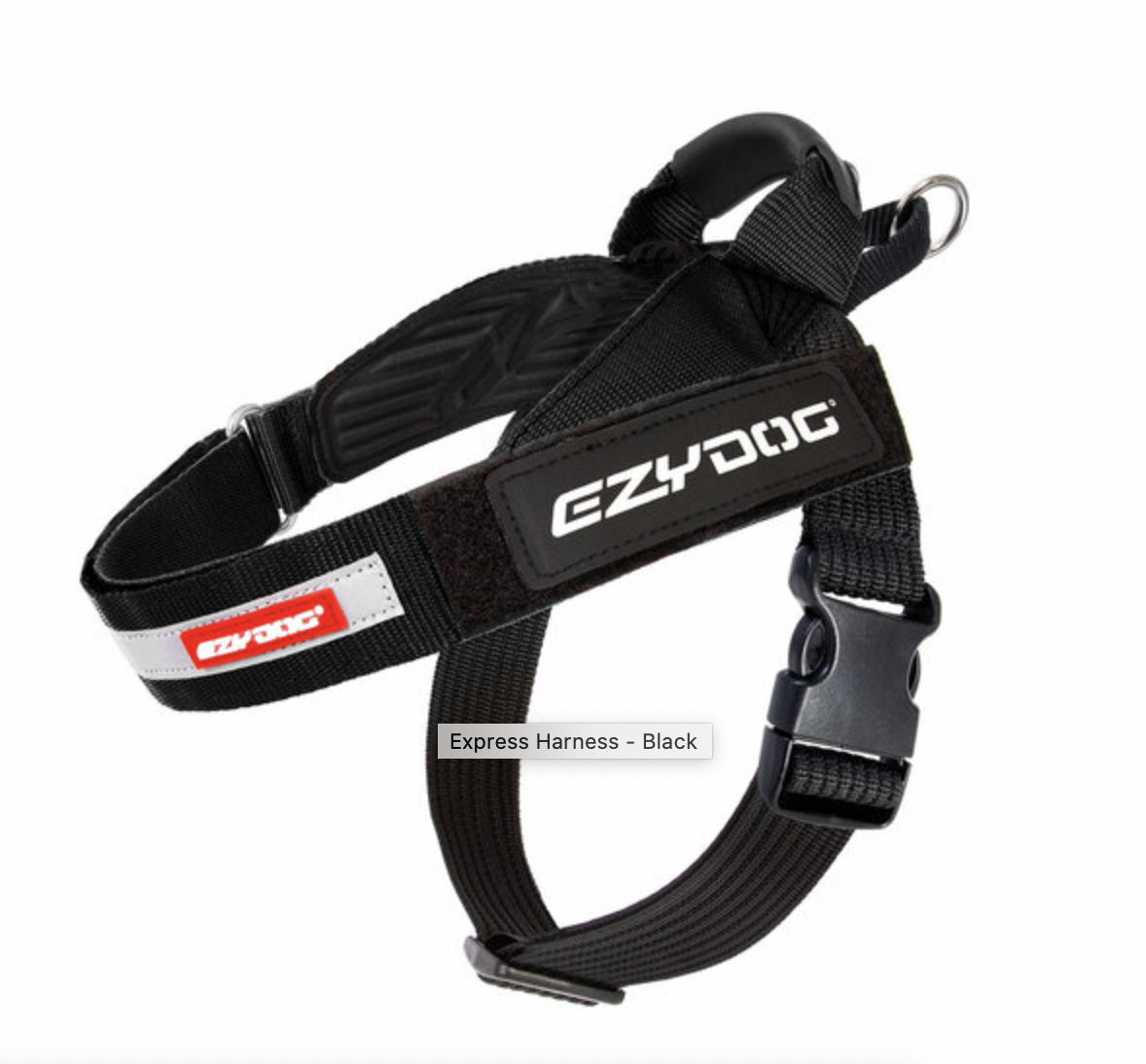 EzyDog Harness - Express Harness, Black. MEDIUM