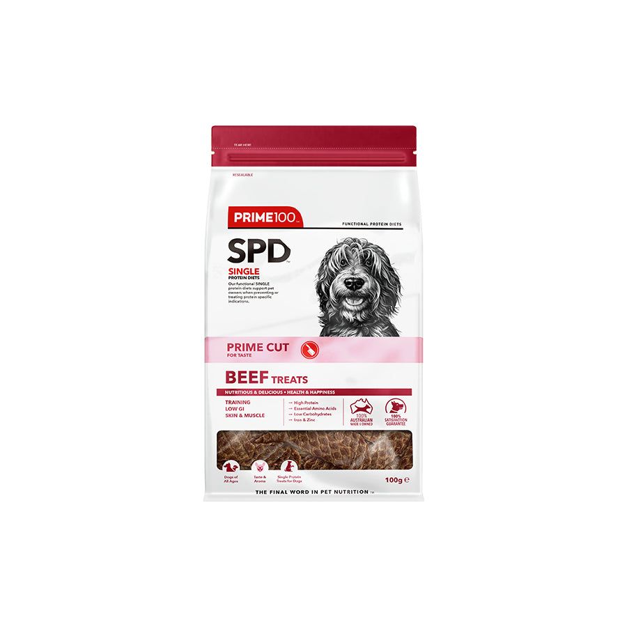 PRIME100 Single Protein Treats - BEEF Fillets 100g
