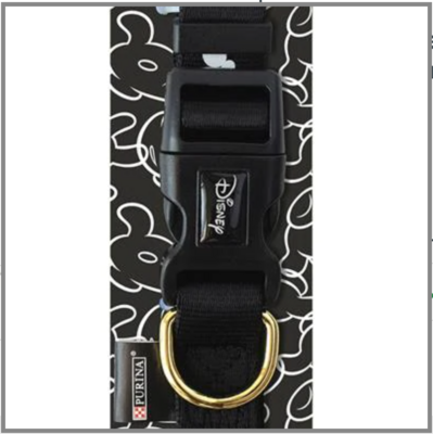 Purina Disney Mickey Mouse Dog Collar BLACK Small
