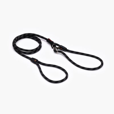 EzyDog Lead - Collar Leash Combo Luca  - High Quality Climbing Rope 170 cm - BLACK