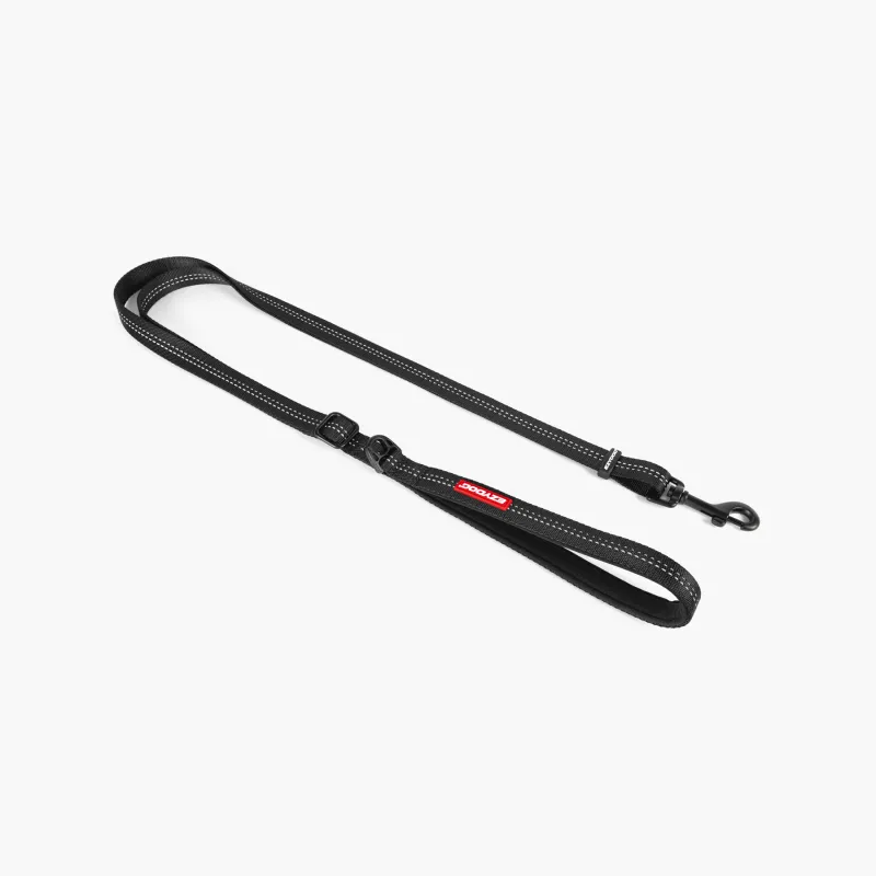 EzyDog Lead - Essential Adjustable Leash Black Medium 180/20