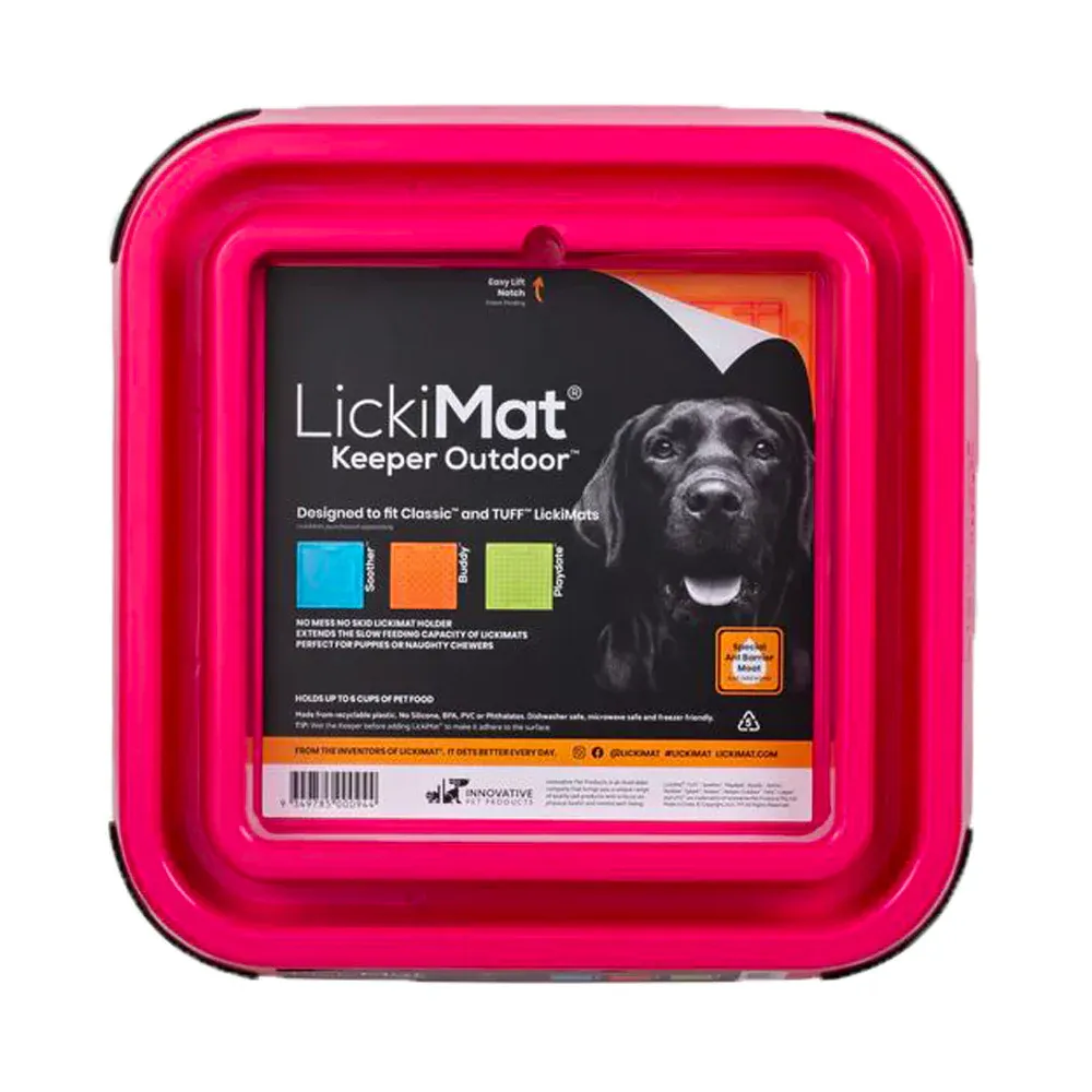 LickiMat® Outdoor Keeper, RASPBERRY