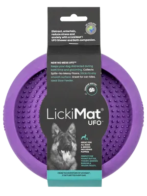 LickiMat® UFO Slow Feeder Bowl, PURPLE