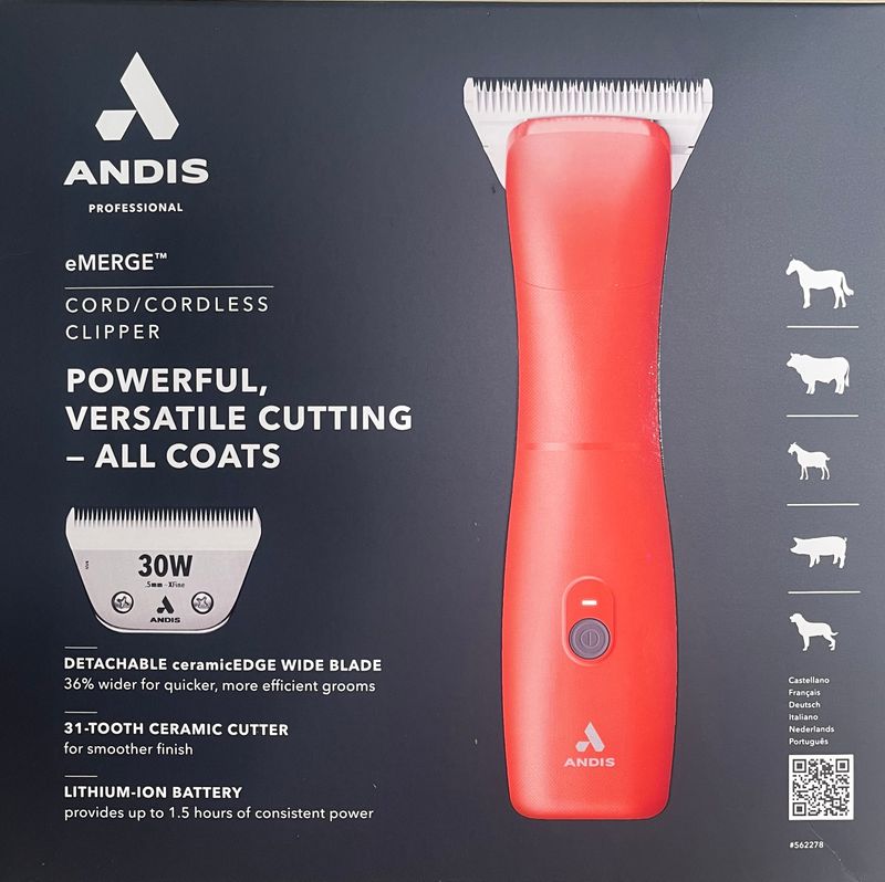 Andis eMerge Clipper -Orange Wide