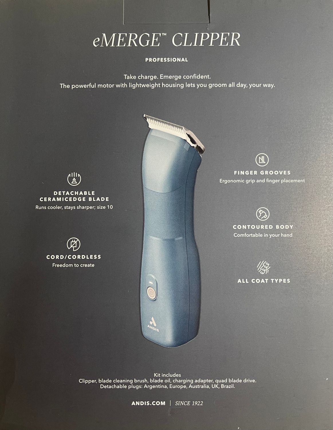 Andis eMerge Clipper -Blue