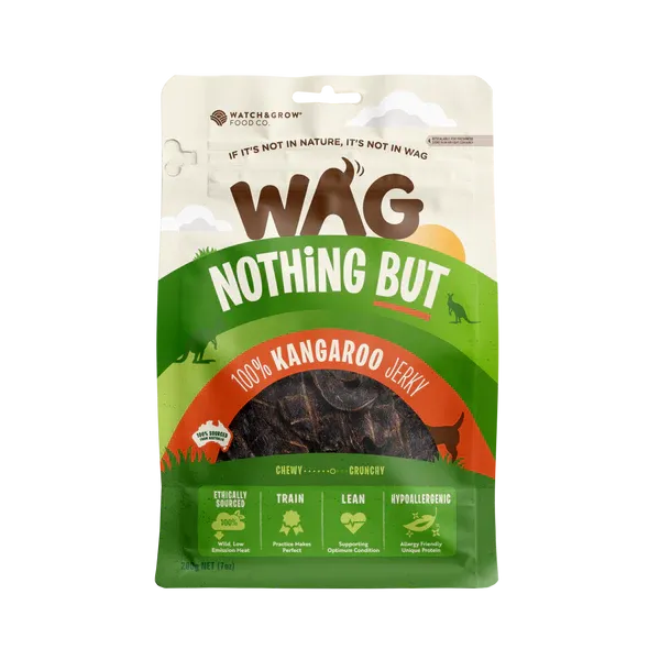 GetWag Kangaroo Jerky. (200g Bag)