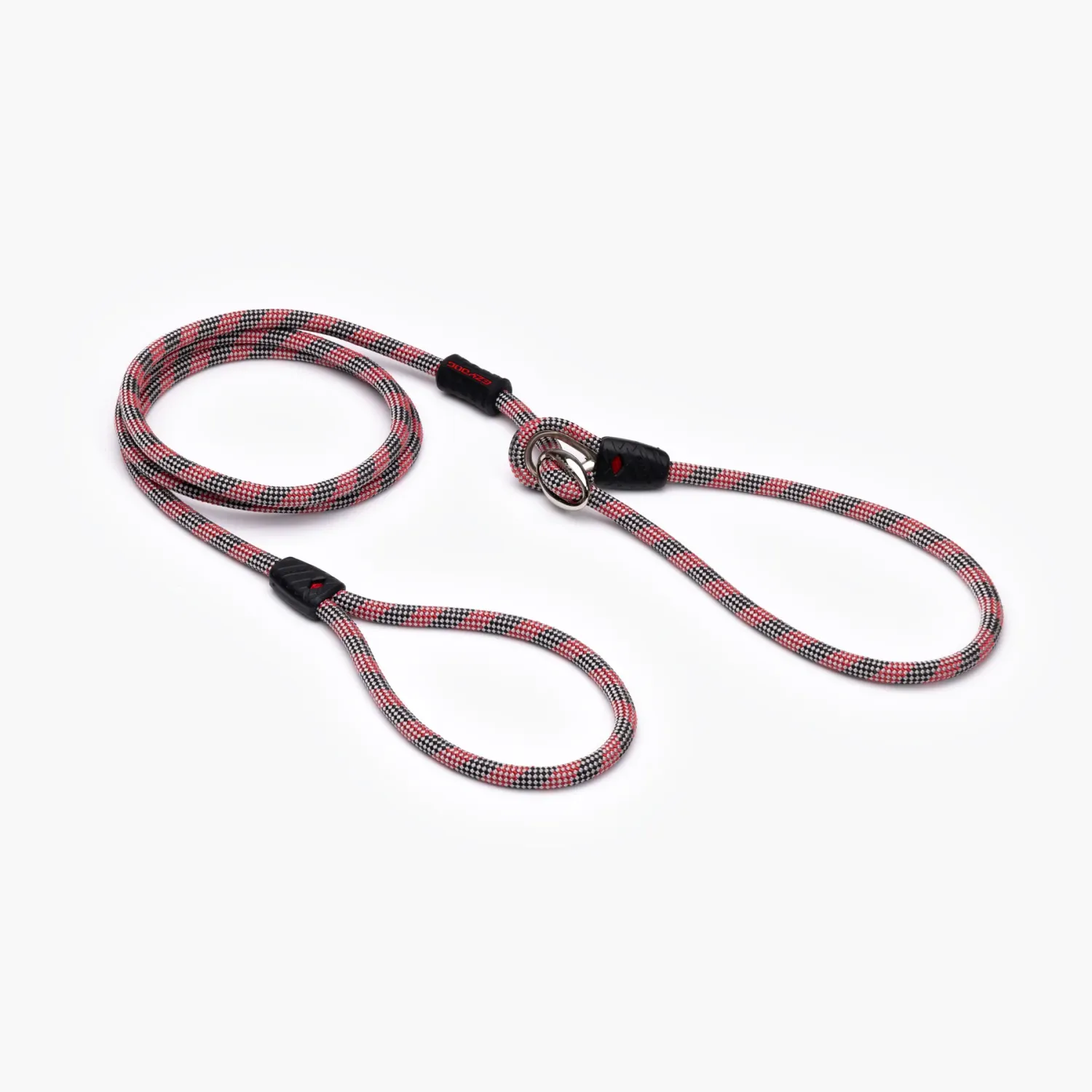 EzyDog Lead - Collar Leash Combo Luca - High Quality Climbing Rope 170 cm - (9mm climbing rope) RED.