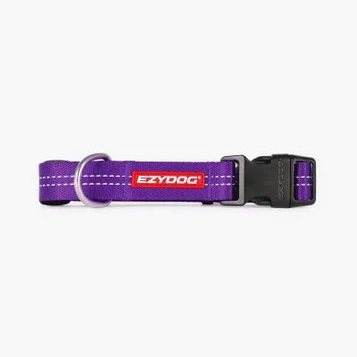 EzyDog  - Essential Adjustable Collar Purple X-Large