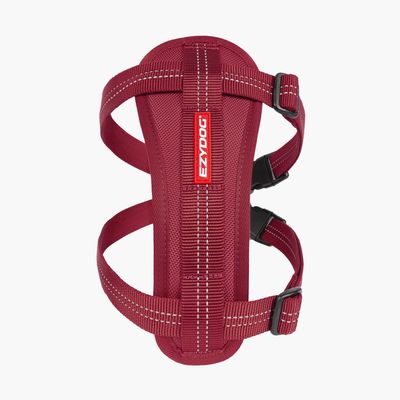 EzyDog Harness - Chest Plate Harness, Sunday Burgundy. Small
