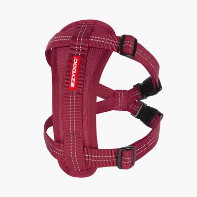EzyDog Harness - Chest Plate Harness, Sunday Burgundy. Large