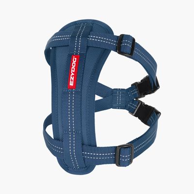 EzyDog Harness - Chest Plate Harness, Ocean Blue. Medium