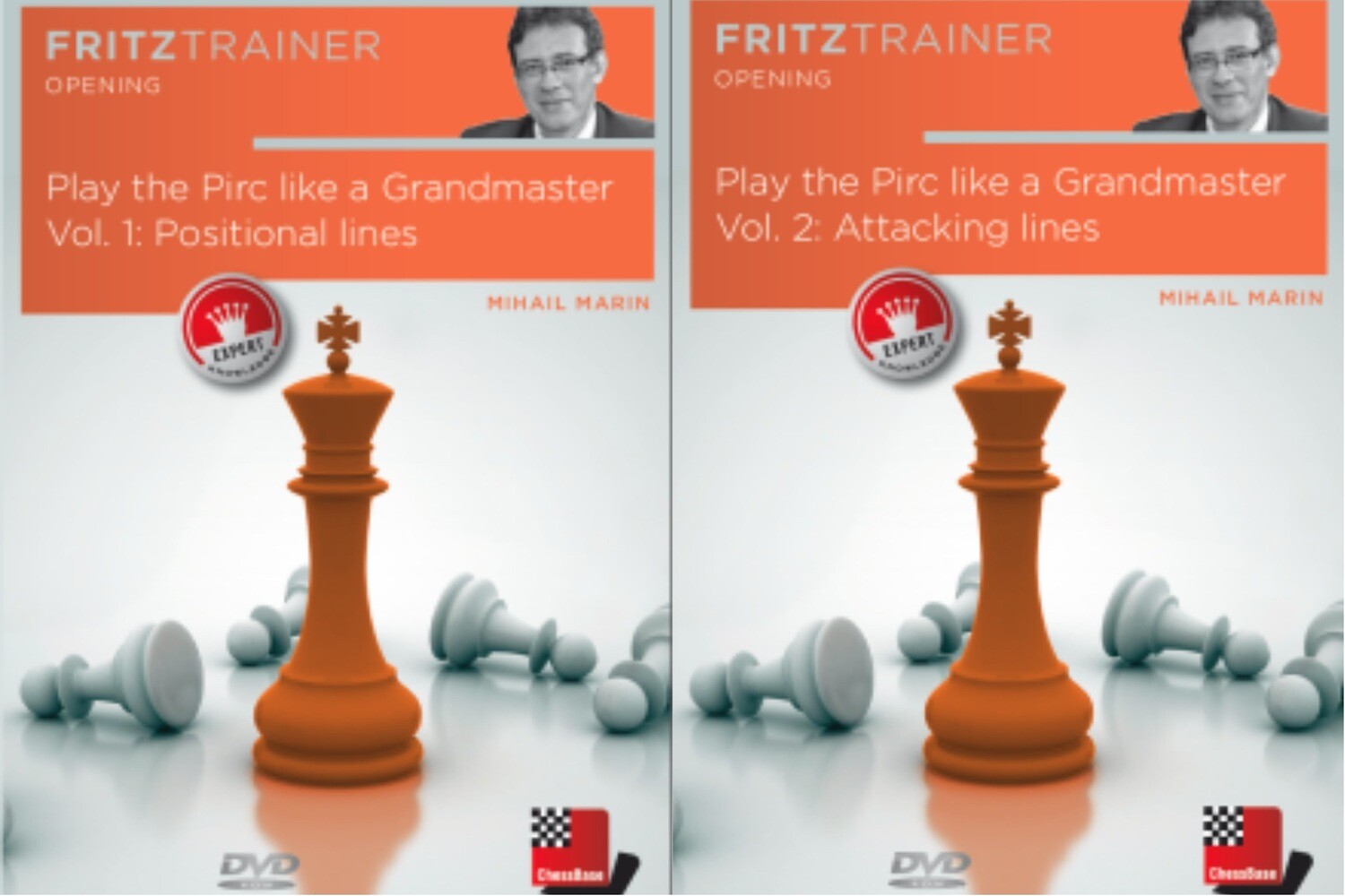 Play the Pirc like a Grandmaster Vol. 1-Vol. 2 by Mihail Marin (Combo)