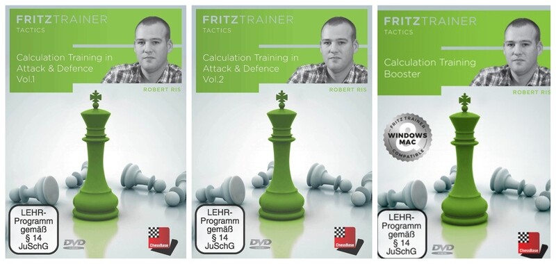 Calculation Training in Attack &amp; Defence Vol.1 &amp; Vol.2 with Calculation Training Booster by  Robert Ris