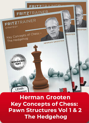 Key Concepts of Chess - Pawn Structures Vol.1 &amp; 2 and The Hedgehog by Herman Grooten