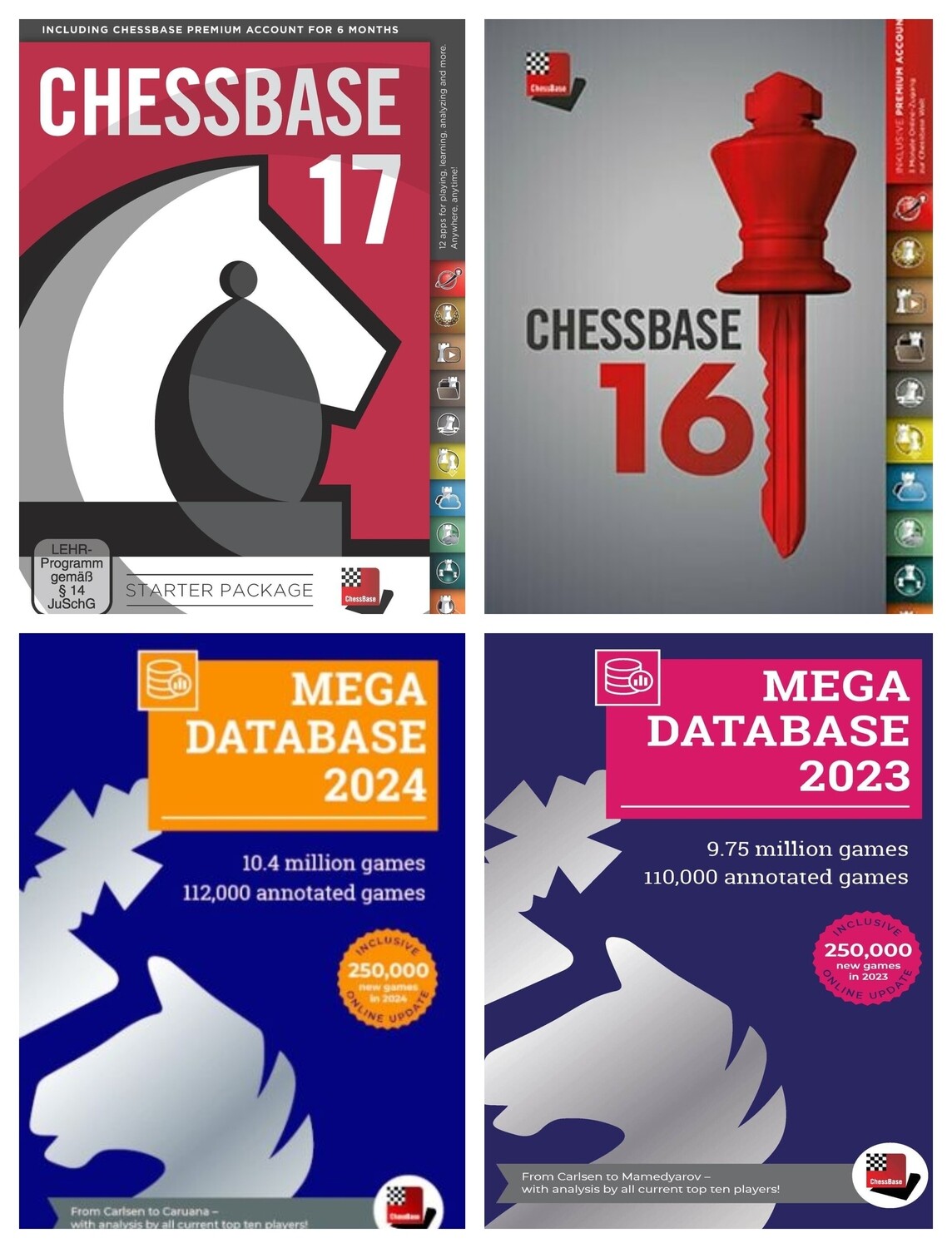 ChessBase 17 Upgrade + Mega Database 2024 Upgrade
