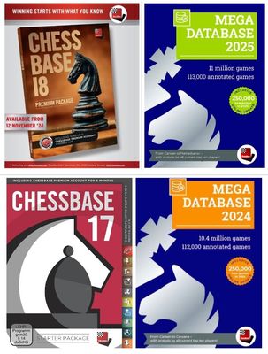 ChessBase 18 Upgrade + Mega Database 2025 Upgrade