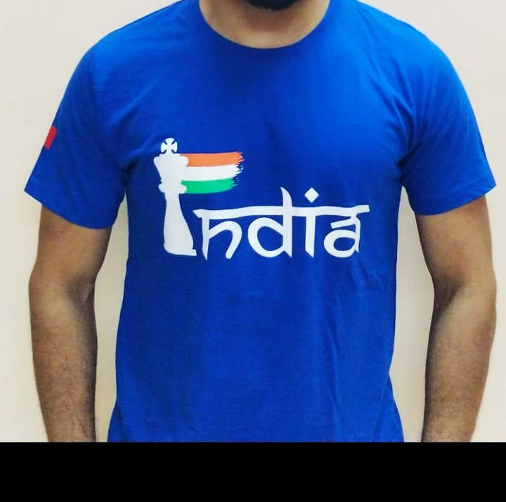 Royal Blue Round Neck India T-shirts