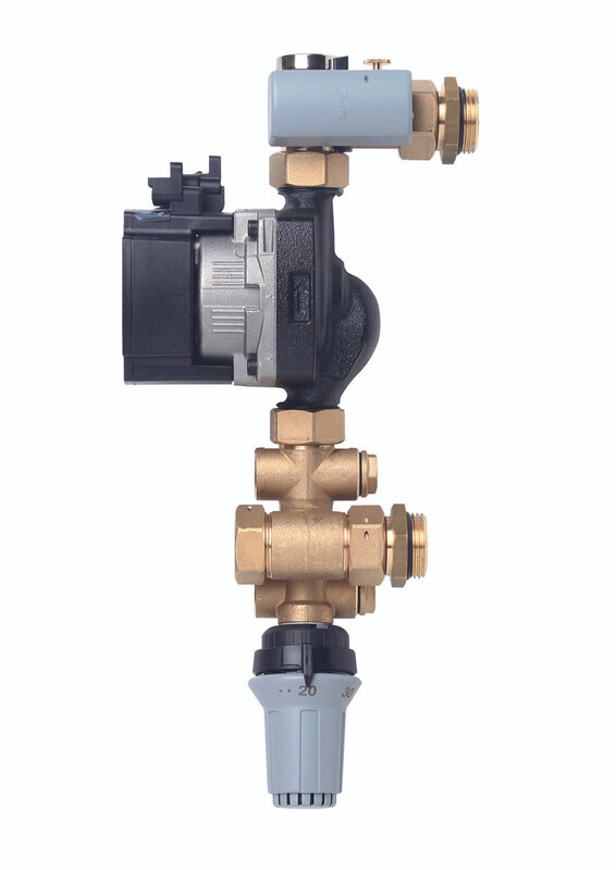 Danfoss FHM-C1 Mixing Shunt with Grundfos UPM3 Pump